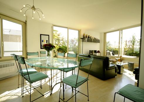 Montparnasse Terrace Apartment - Click any photo see a photo album in a new window.